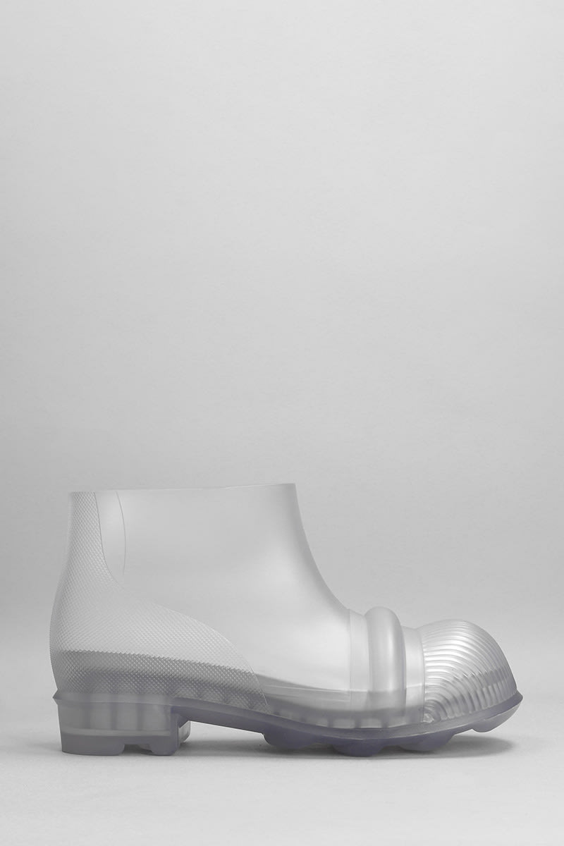 Loewe Ankle Boots In Transparent Rubber/plasic