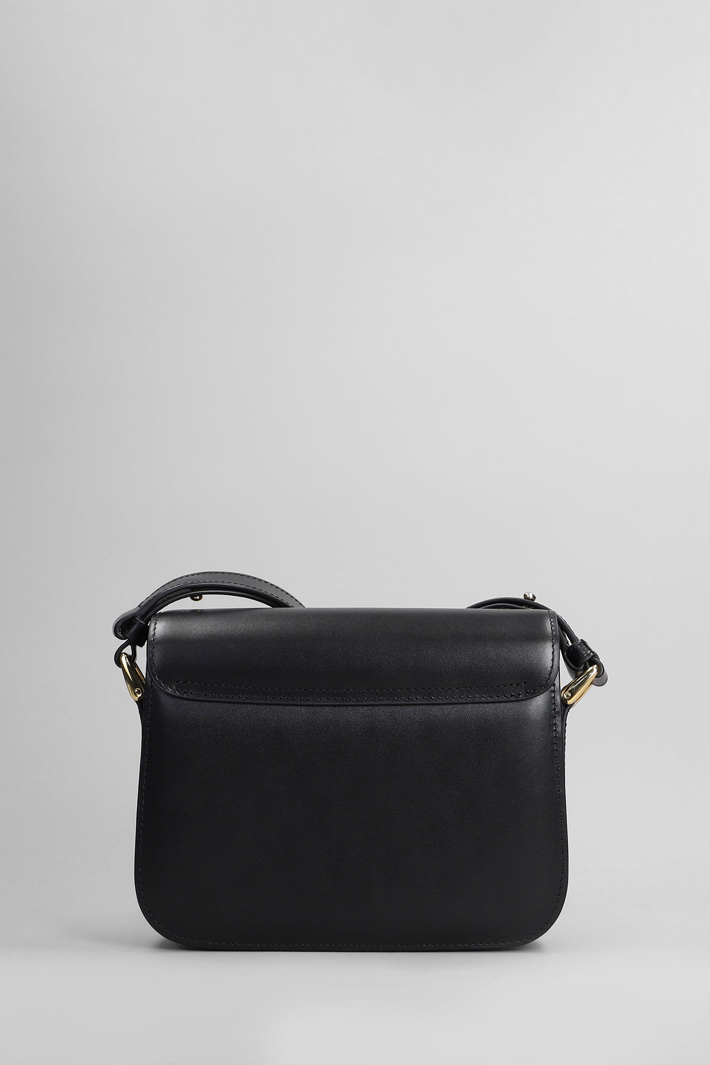 Apc Grace Small Shoulder Bag In Black Leather In Black