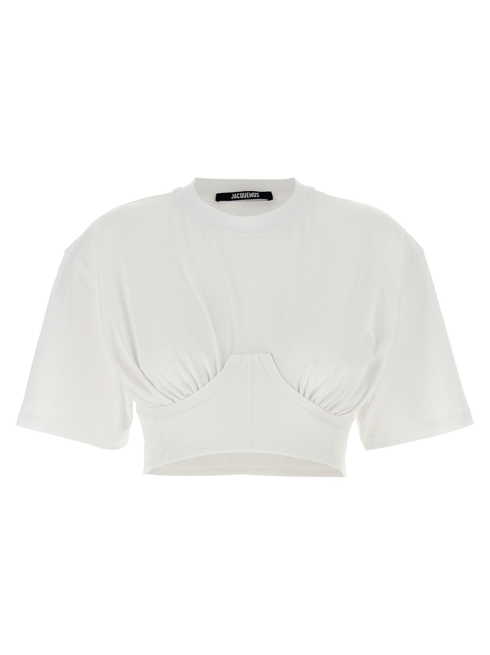 Shop Jacquemus Caraco T-shirt In White