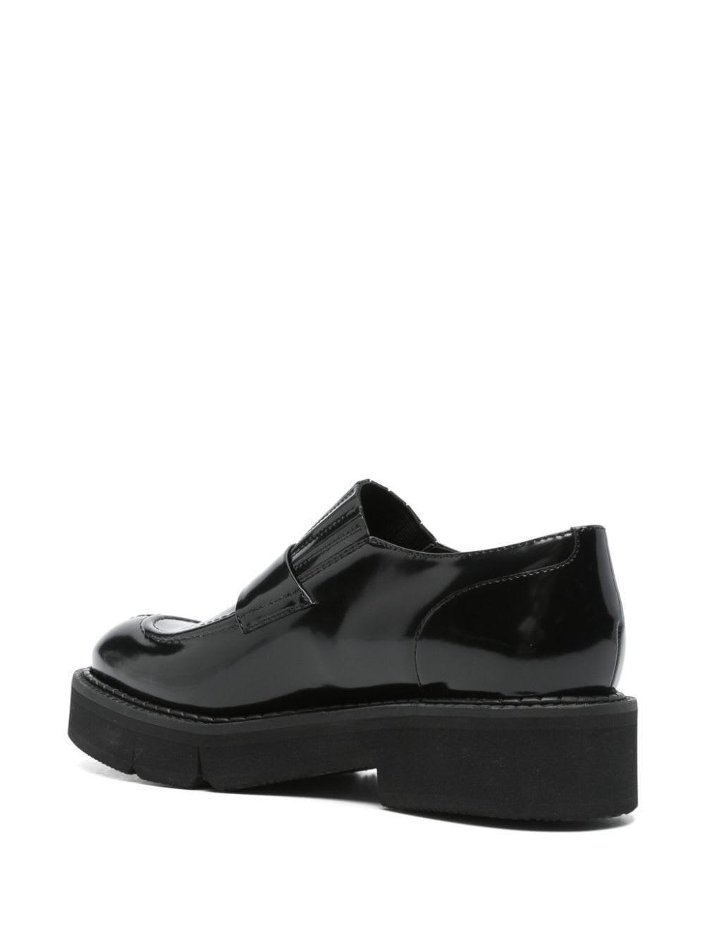 Shop Clergerie Clark Loafer In Black Gloss