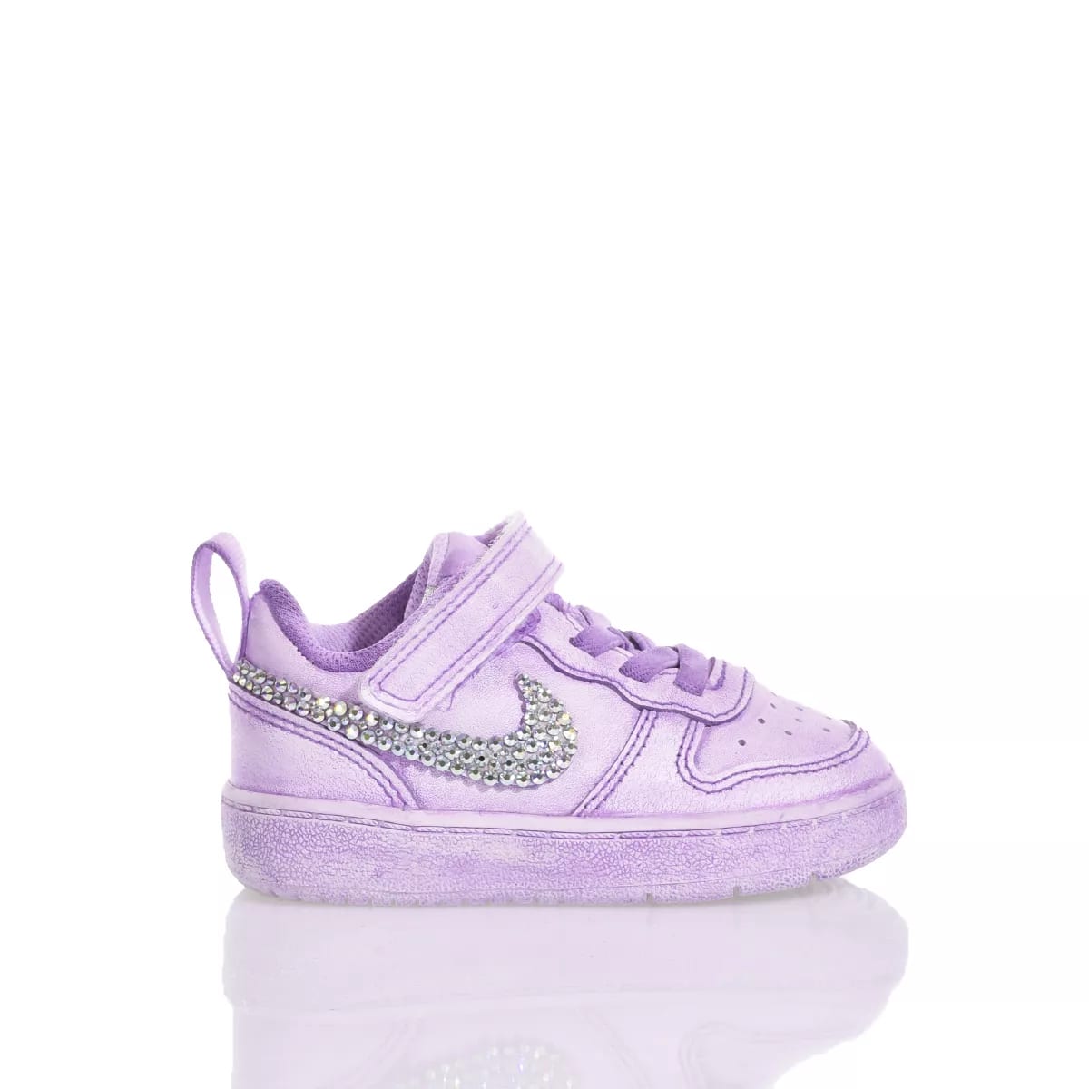 Mimanera Kids' Nike Baby Washed Crystal Custom In Purple