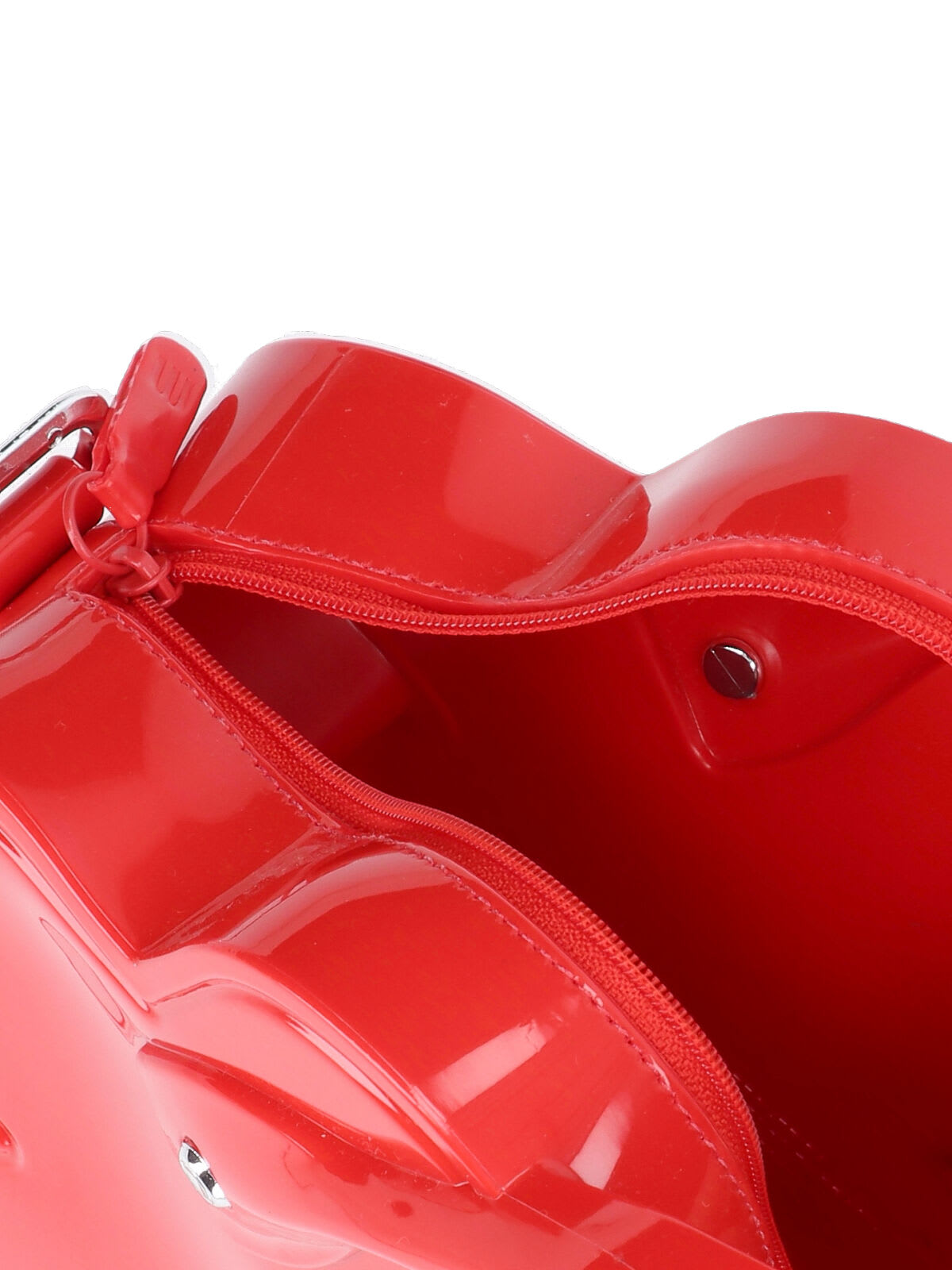 Comme Des Garçons Floral Shoulder Bag Detachable Strap In Red