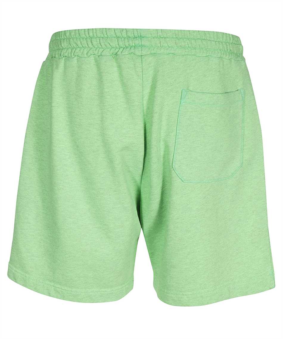 Msgm Shorts Mit Logo-stickerei In Green