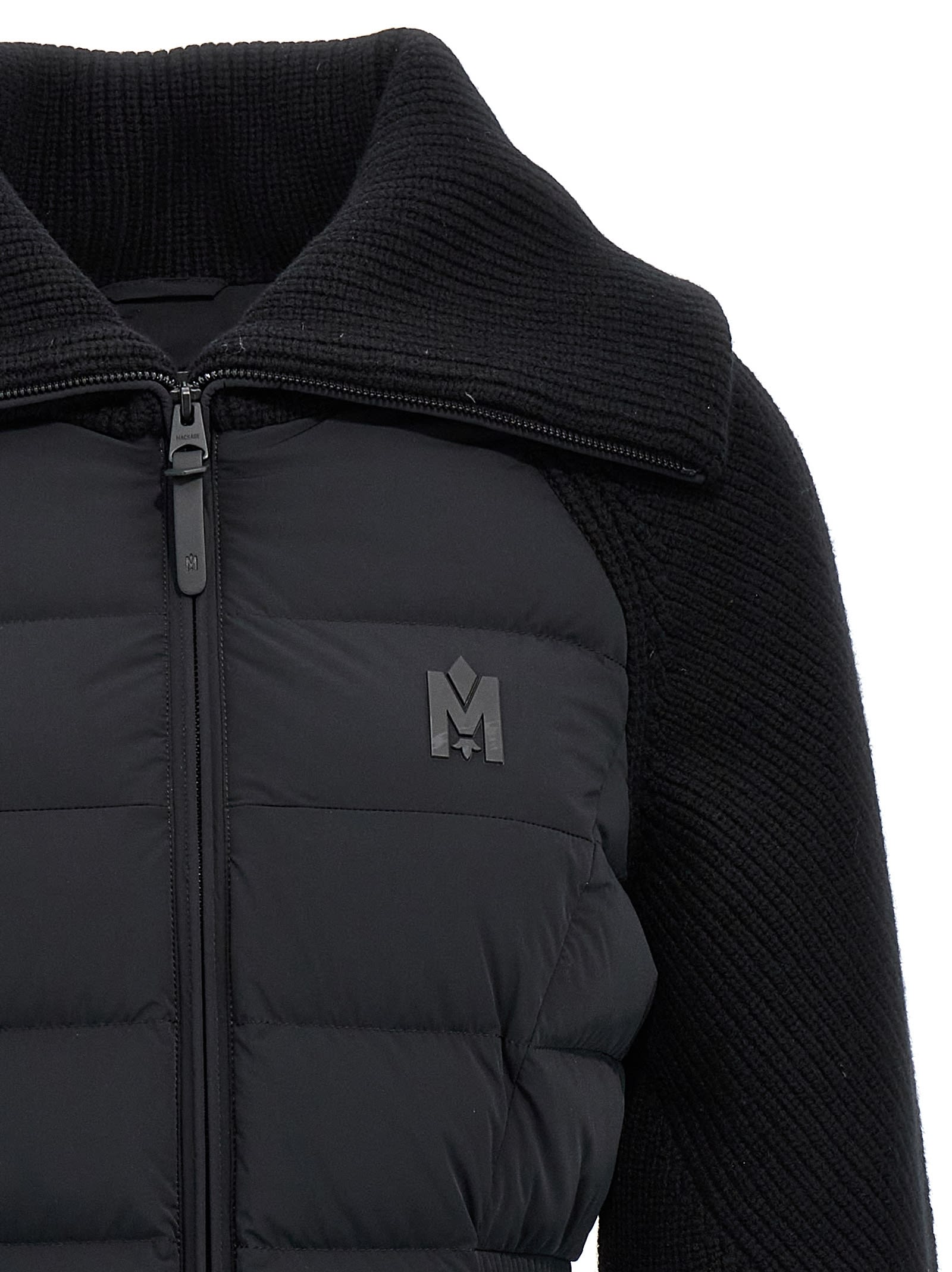 Shop Mackage Foxy Down Jacket In Black