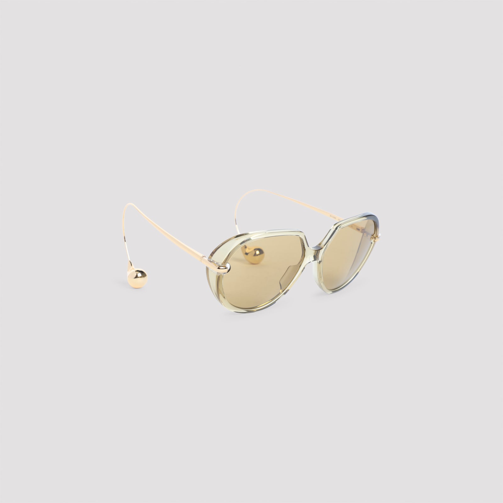 Bottega Veneta Full Frame Sunglasses In Neutral