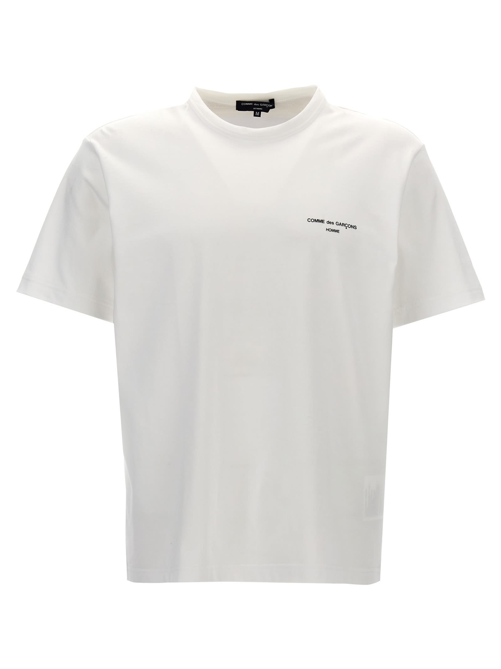 Shop Comme Des Garçons Homme Deux Logo Print T-shirt In White