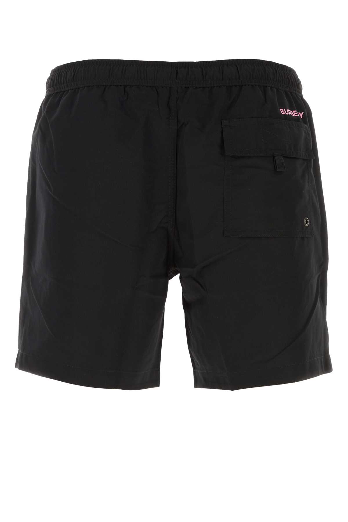 Burberry Black Polyester Swimming Shorts