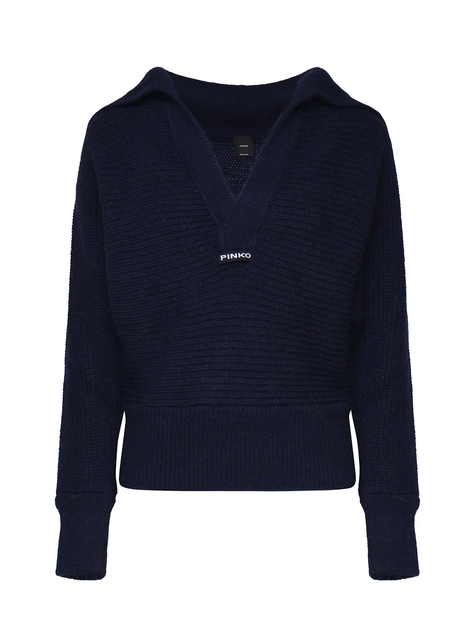 Pinko Snowshoe Wool Sweater In Blue
