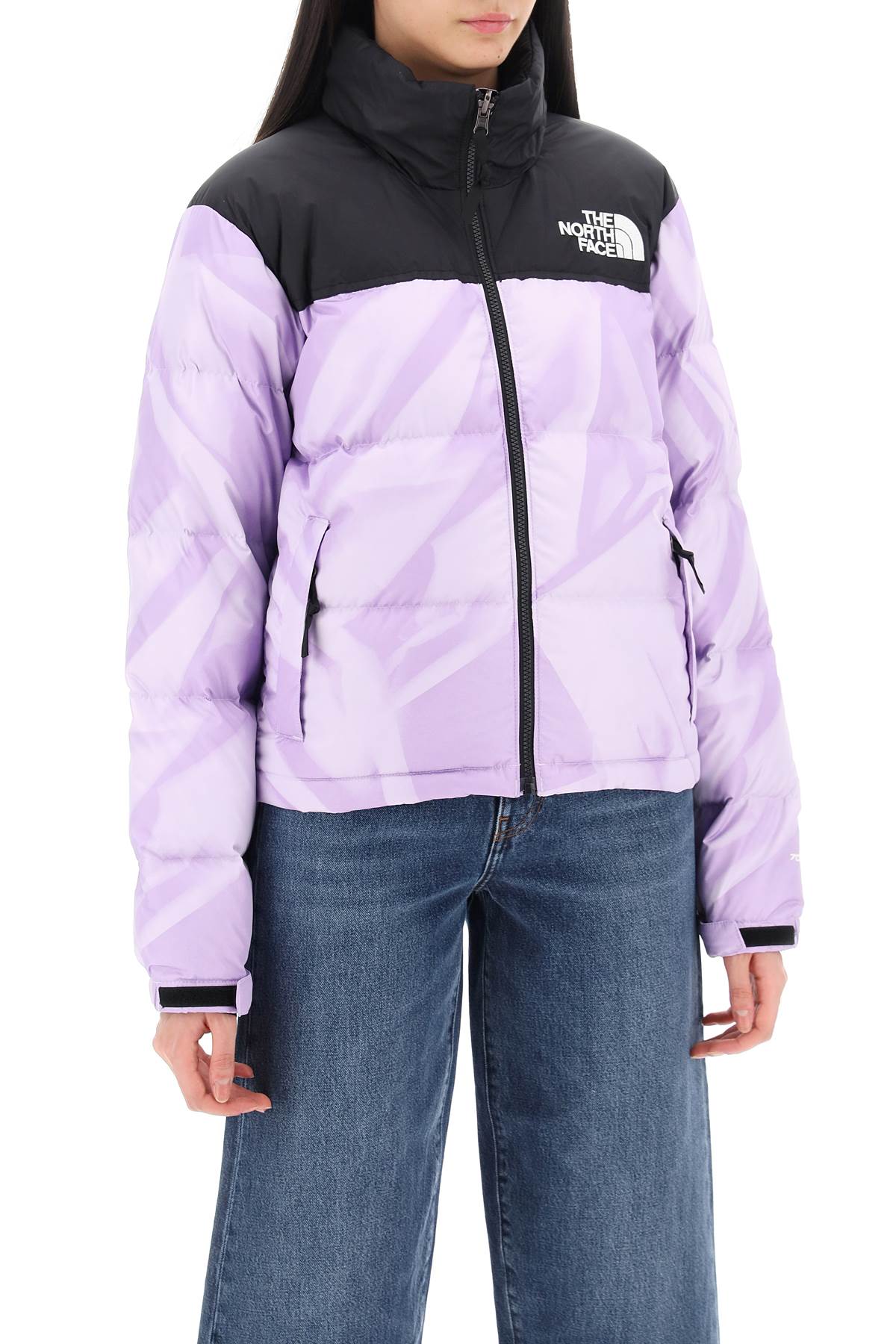 Shop The North Face 1996 Retro Nuptse Down Jacket In Icy Lilac Garment Fold (purple)