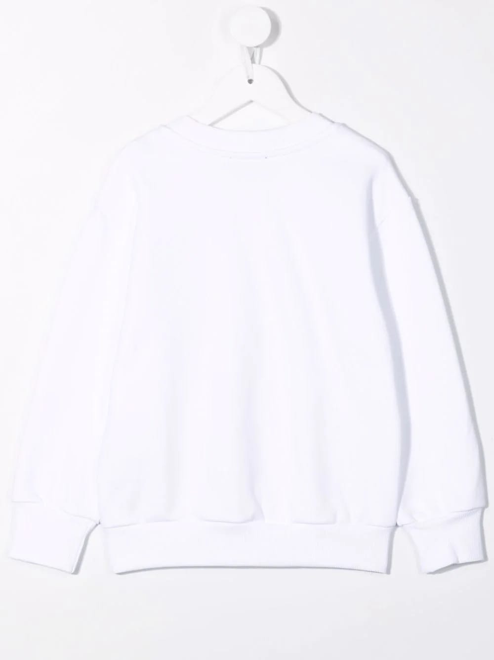 Shop Diesel Kids Screwdosky White Sweatshirt With White Oversize Logo