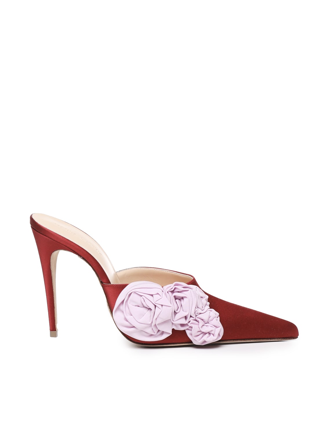 Shop Magda Butrym Mules With Flowers In Red