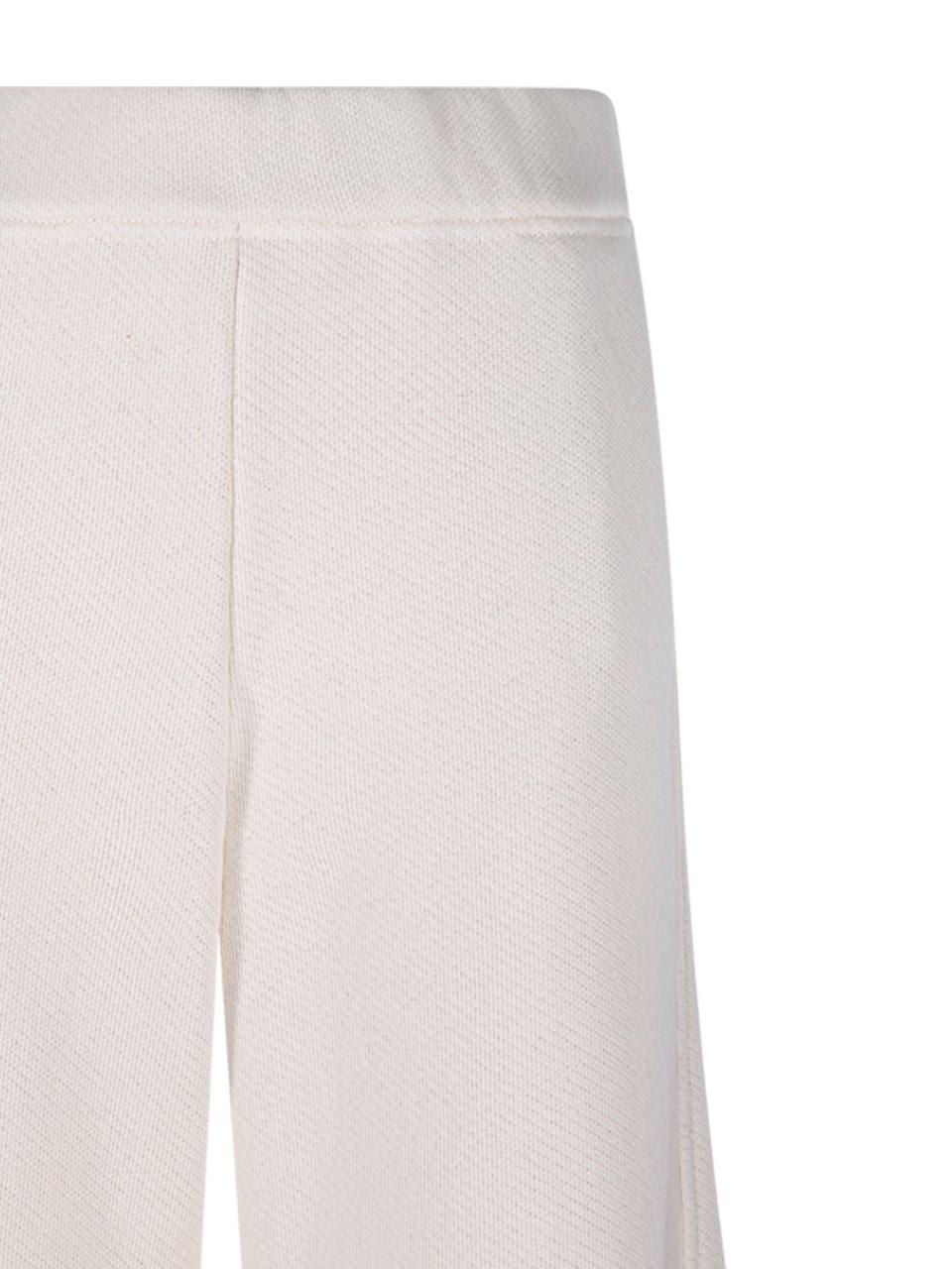 Shop Max Mara Tay Wide Leg Jogging Trousers In Cream