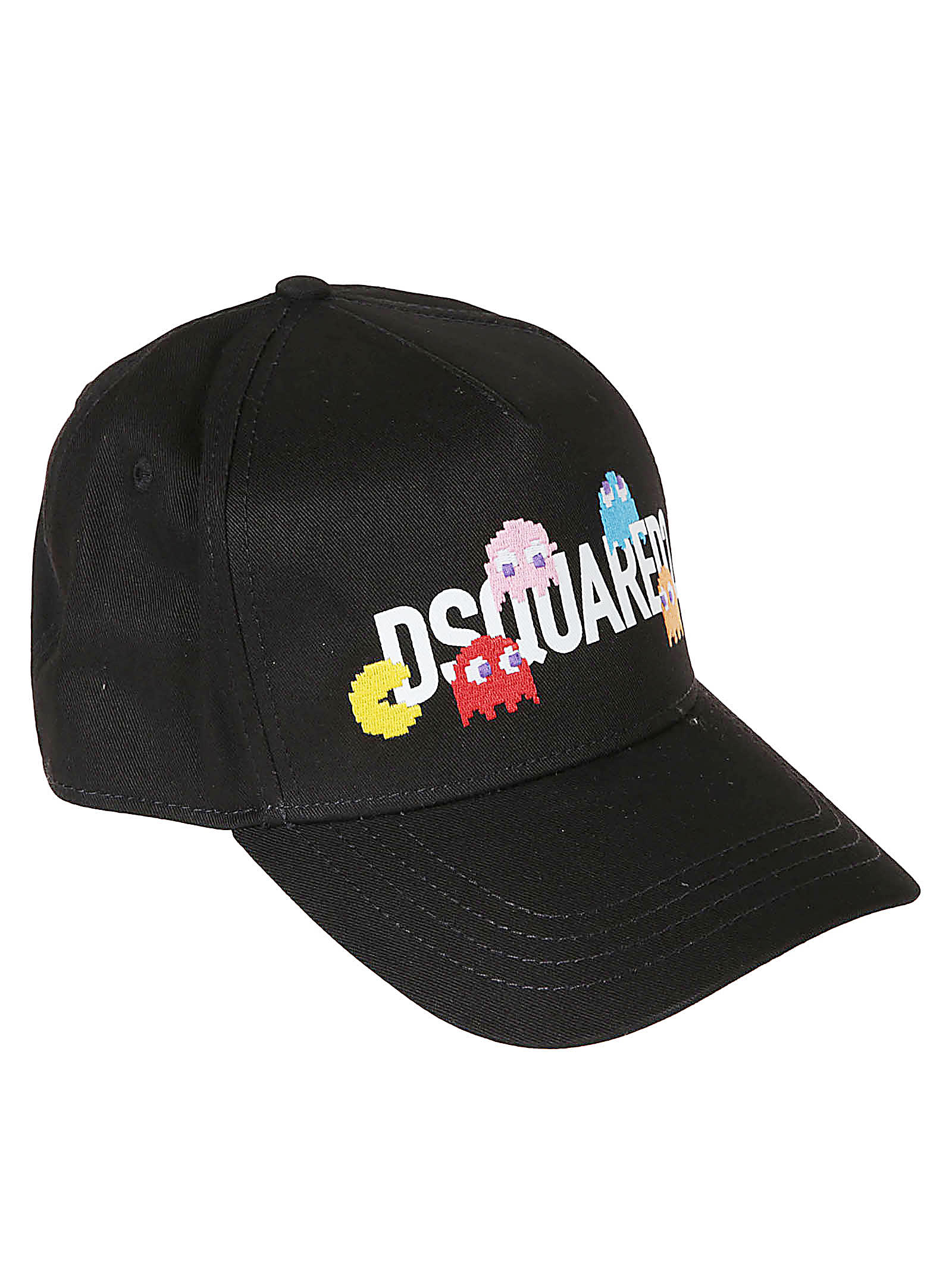 Shop Dsquared2 Pac-man Logo Baseball Cap In Bordeaux/navy