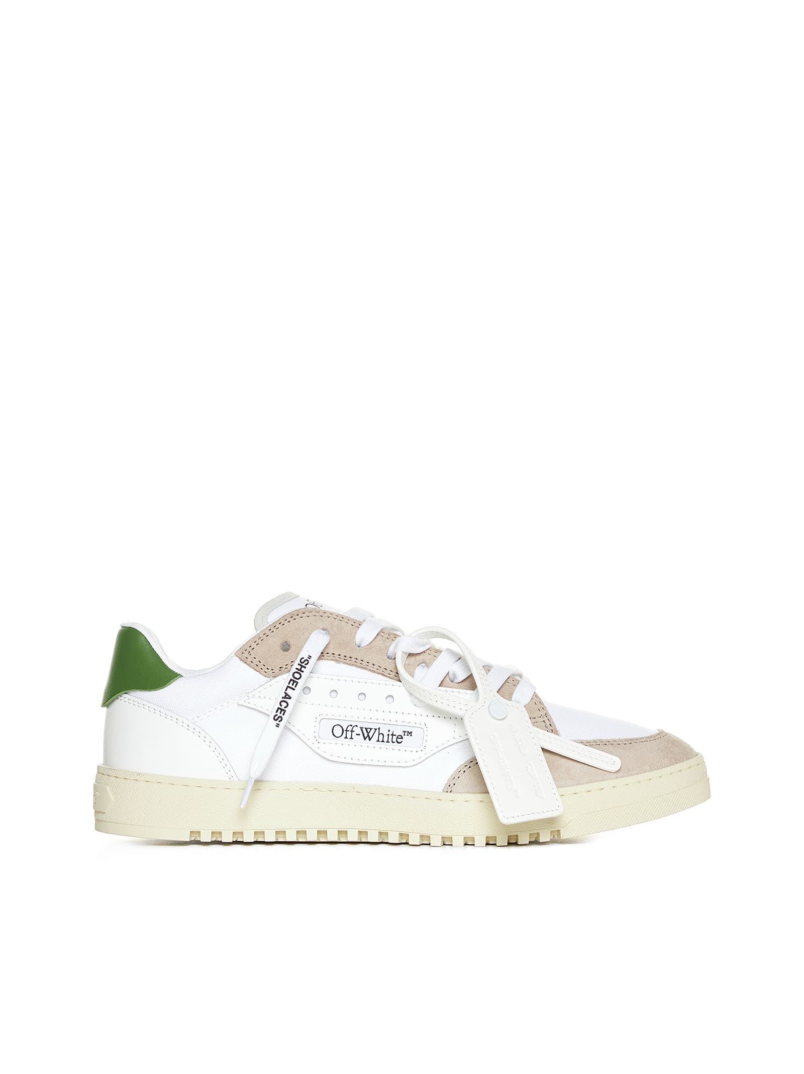Off-white Sneakers In White Green
