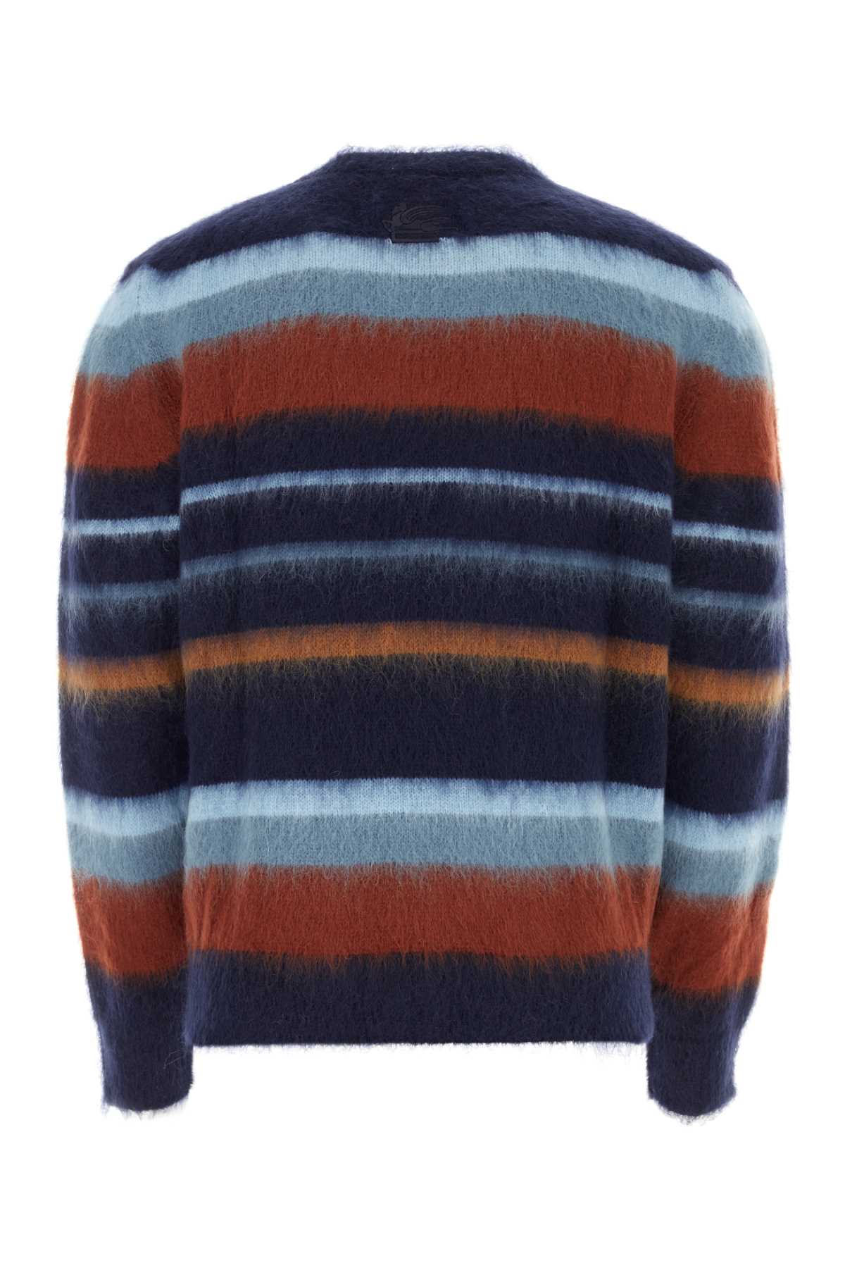 Shop Etro Embroidered Mohair Blend Sweater In 200