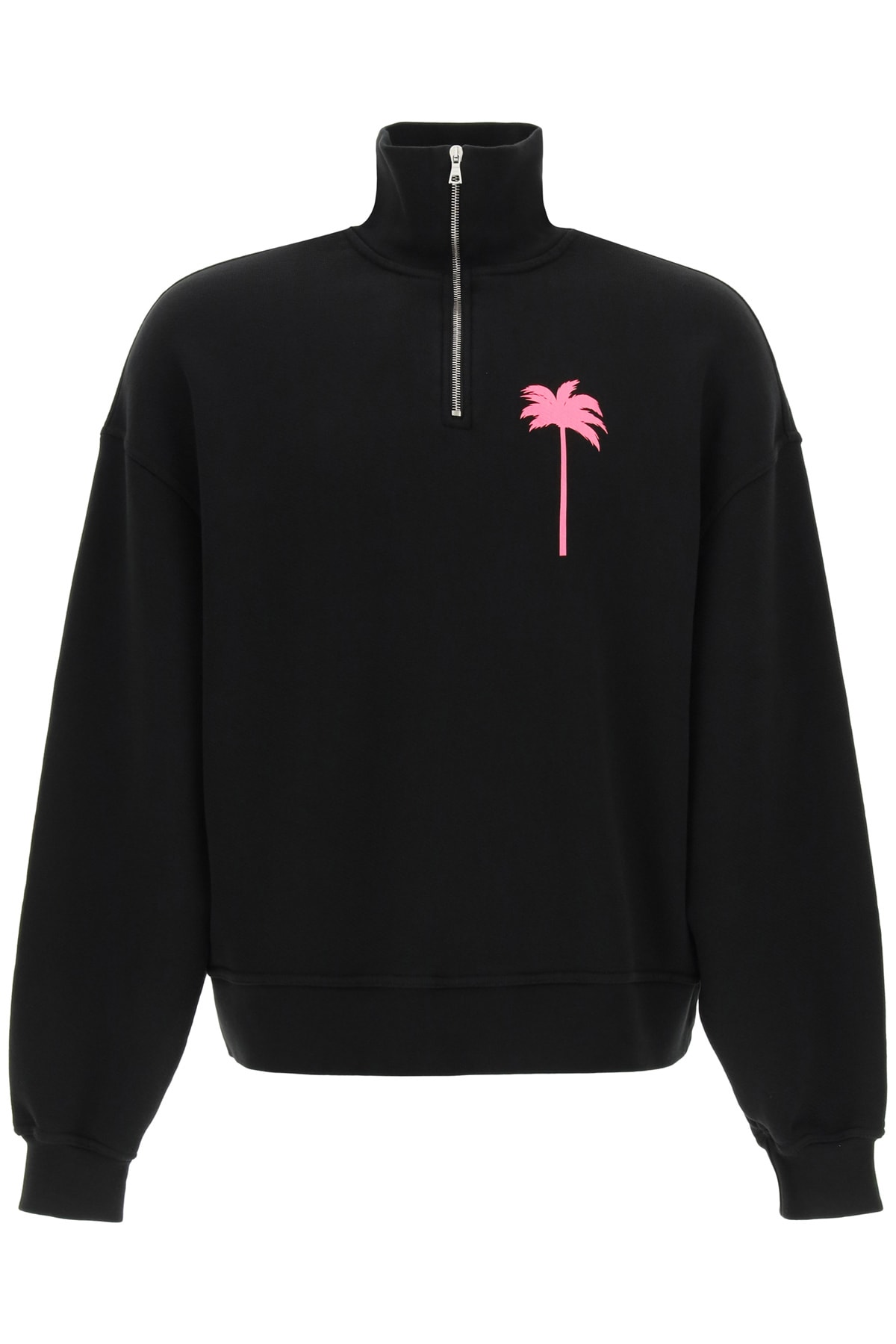 Palm Angels Sweatshirt With Neon Palm Tree Print