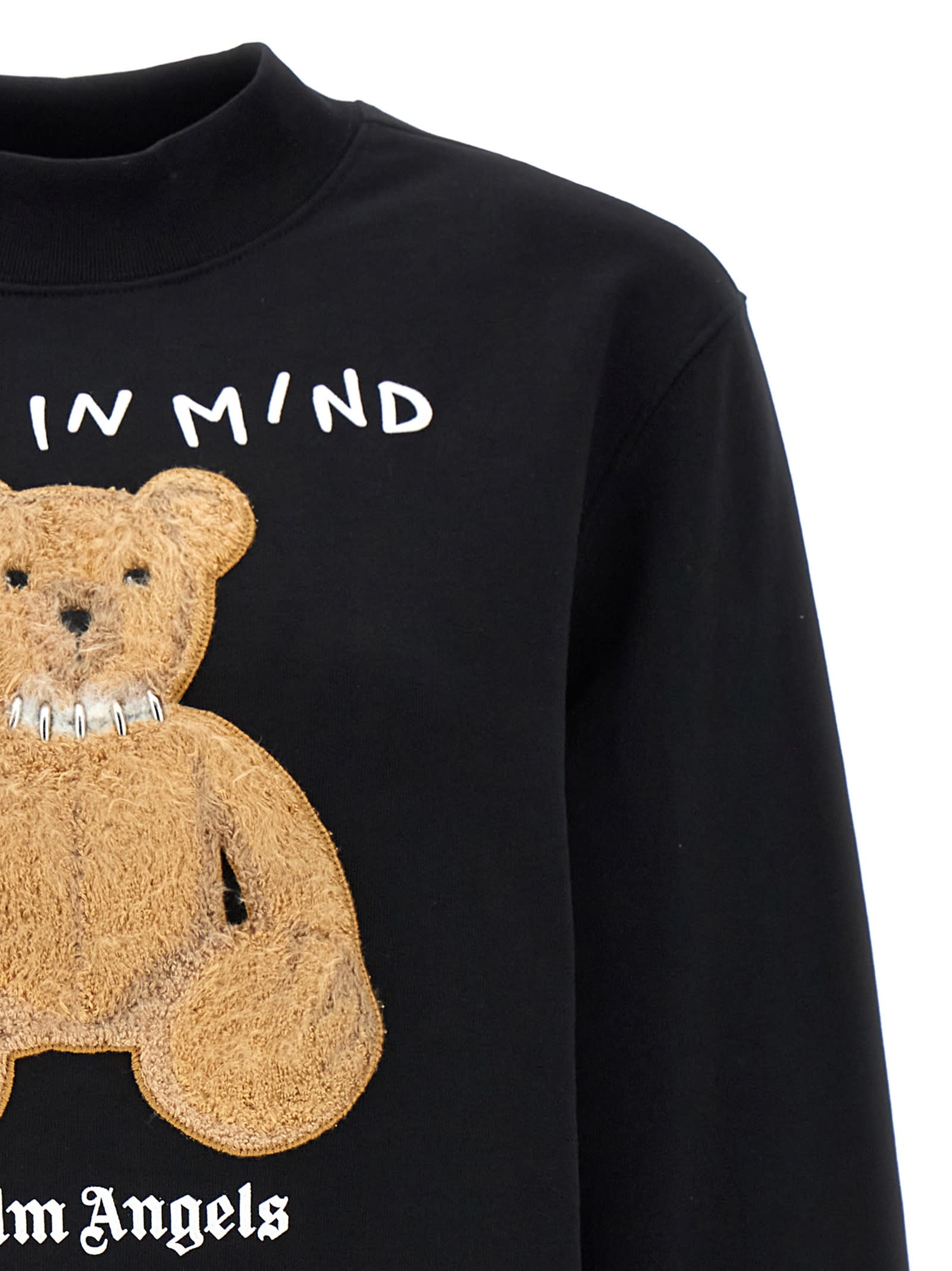 Shop Palm Angels Bear In Mind Sweatshirt In Black