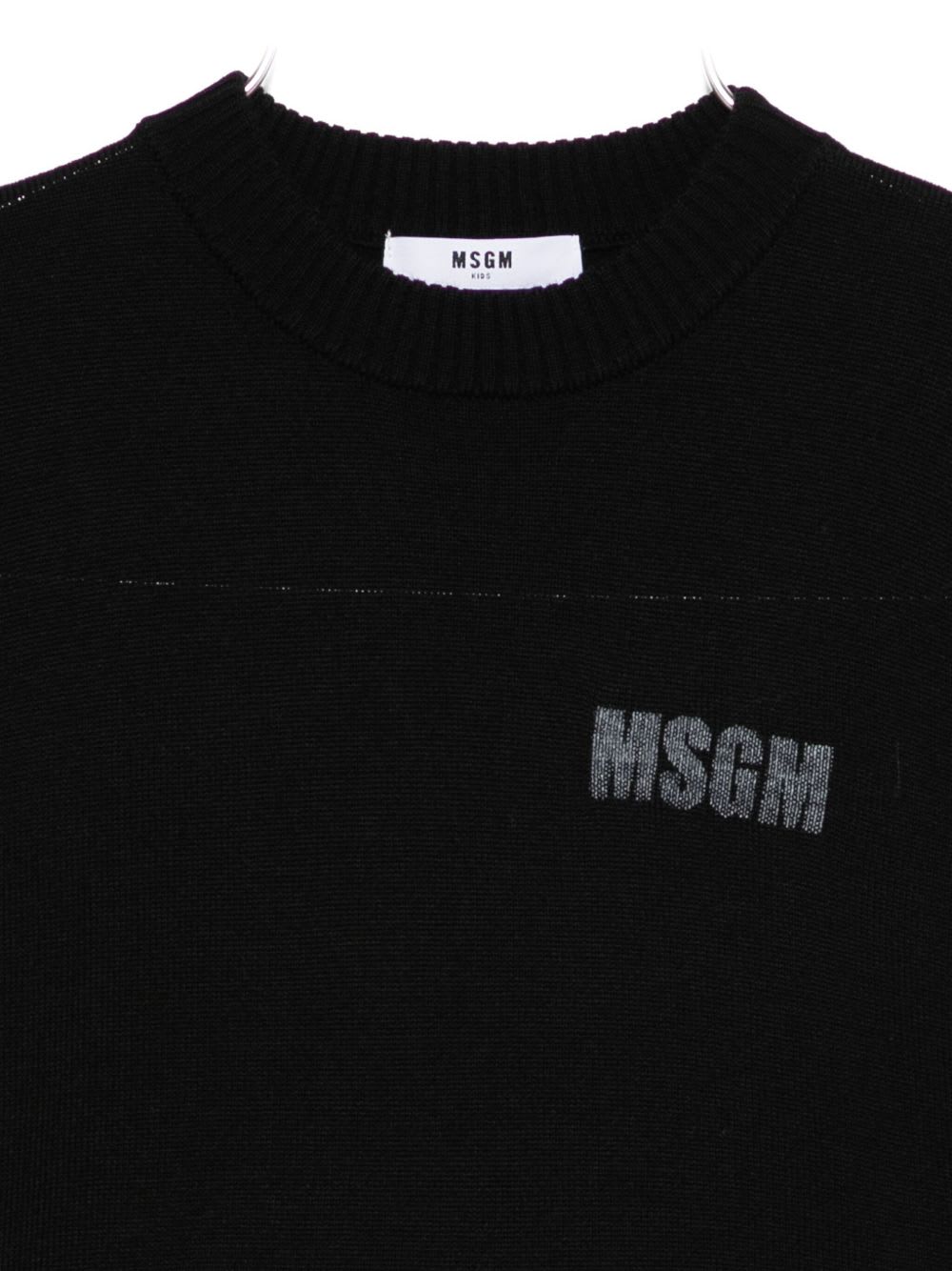 Msgm Kids Black Sweaters In Black