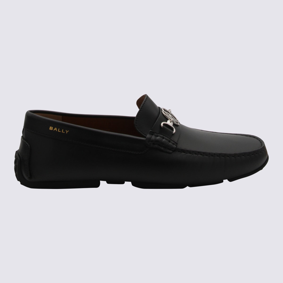 Black And Palladium Suede Loafers