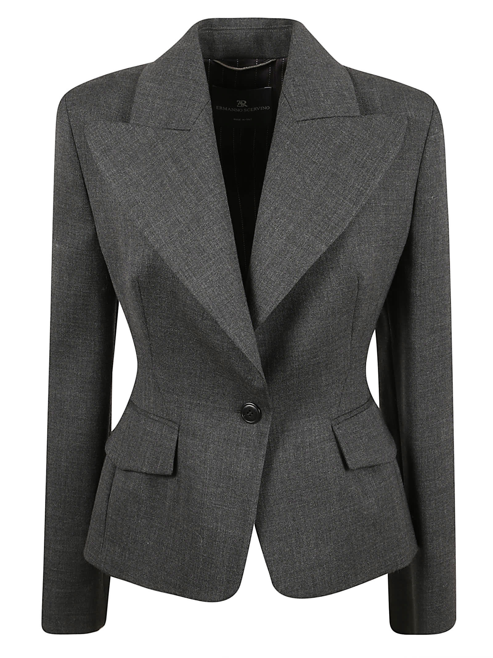 Ermanno Scervino Wool Jacket In Gray