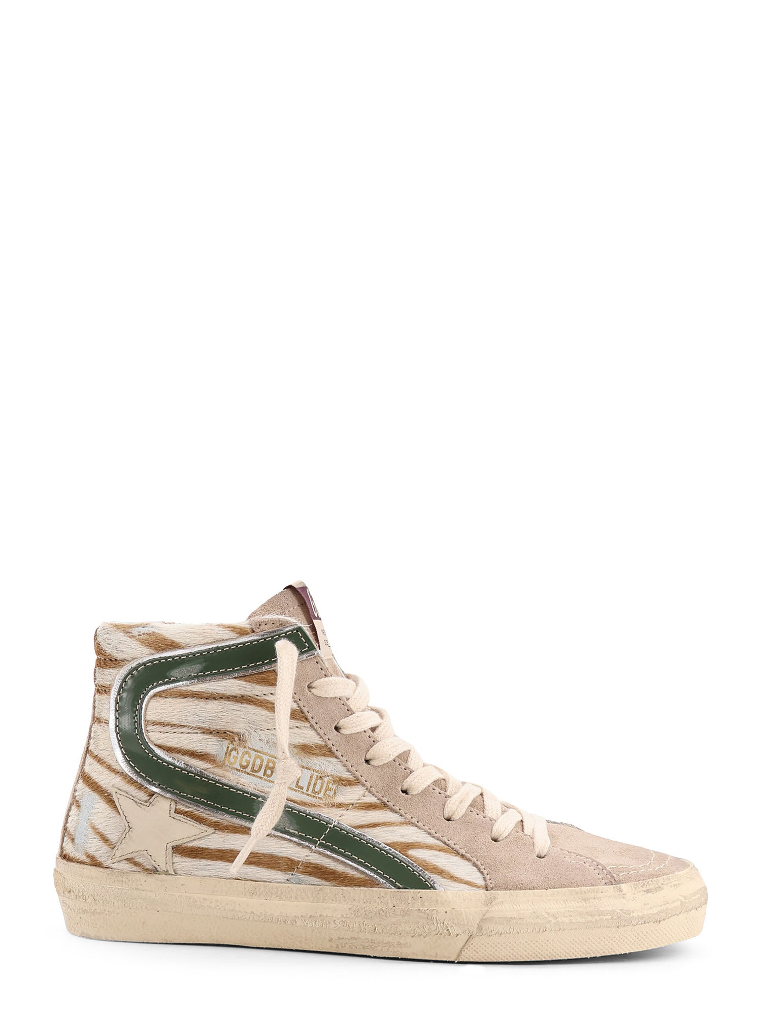 Slide Classic Suede And Pony Skin Sneakers