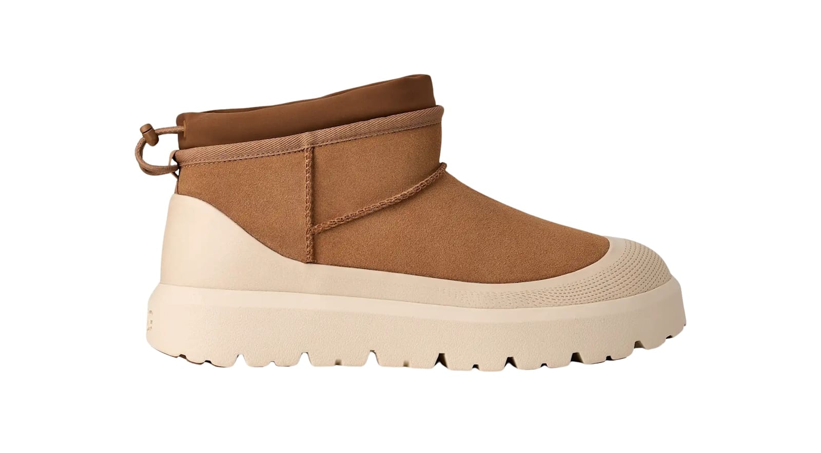 Ugg Biscuit Suede Ultra Mini Weather Hybrid Ankle Boots In Brown