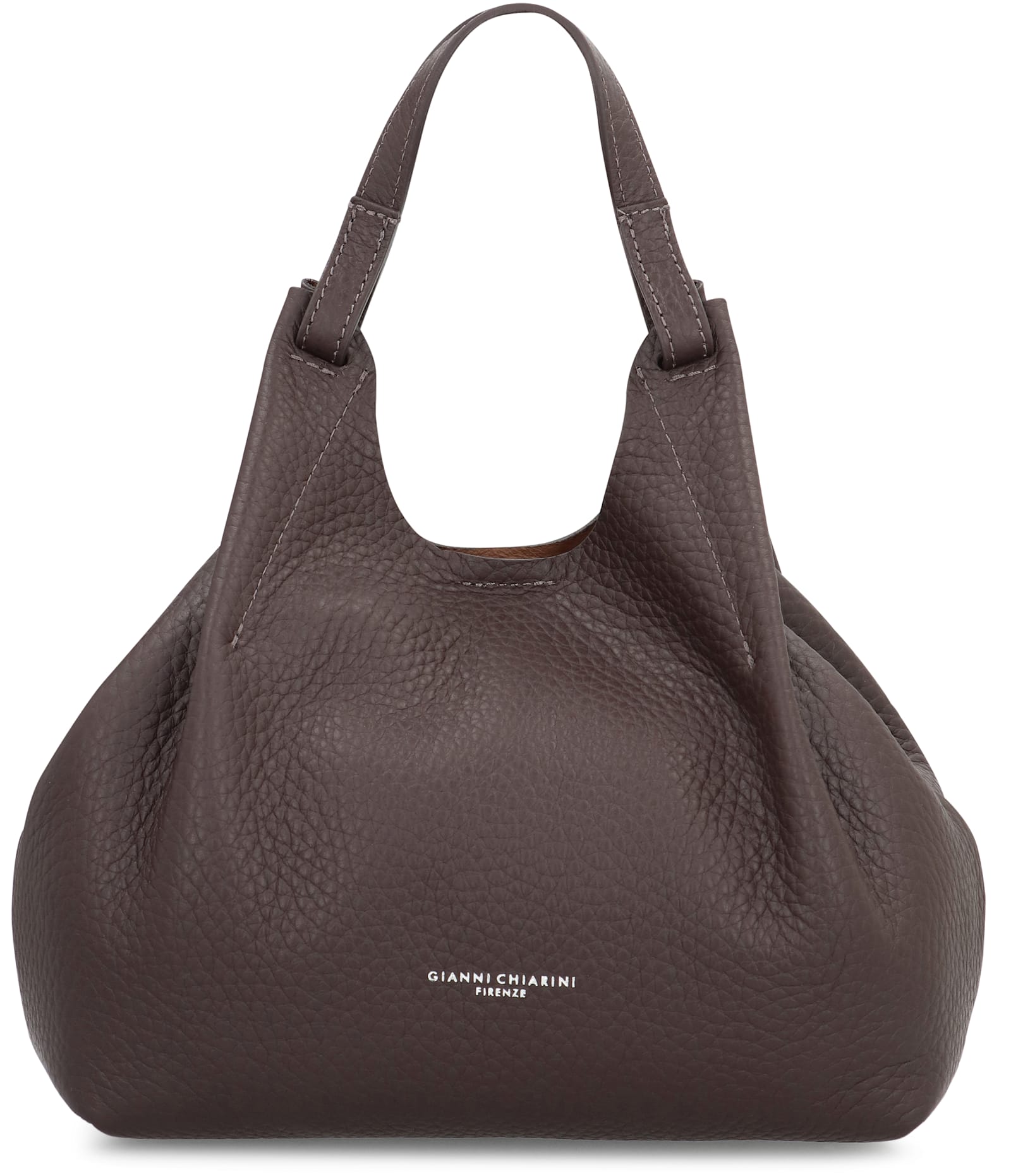 Gianni Chiarini Dua Leather Handbag In Brown