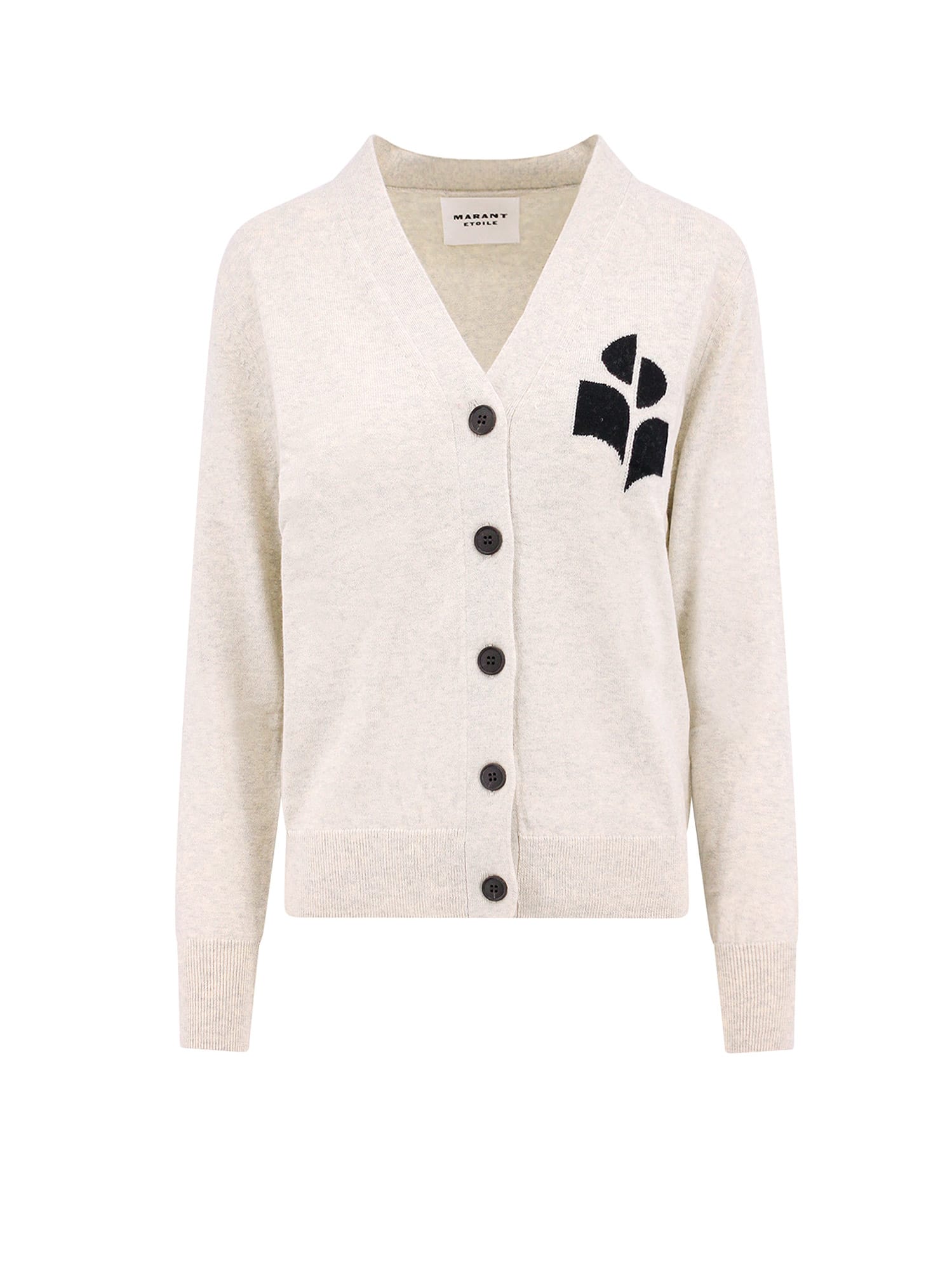 Shop Marant Etoile Cardigan In Light Grey