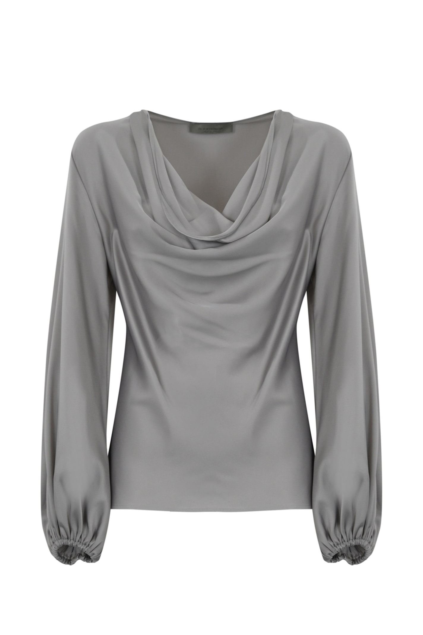 D. Exterior Fluid Satin Tunic