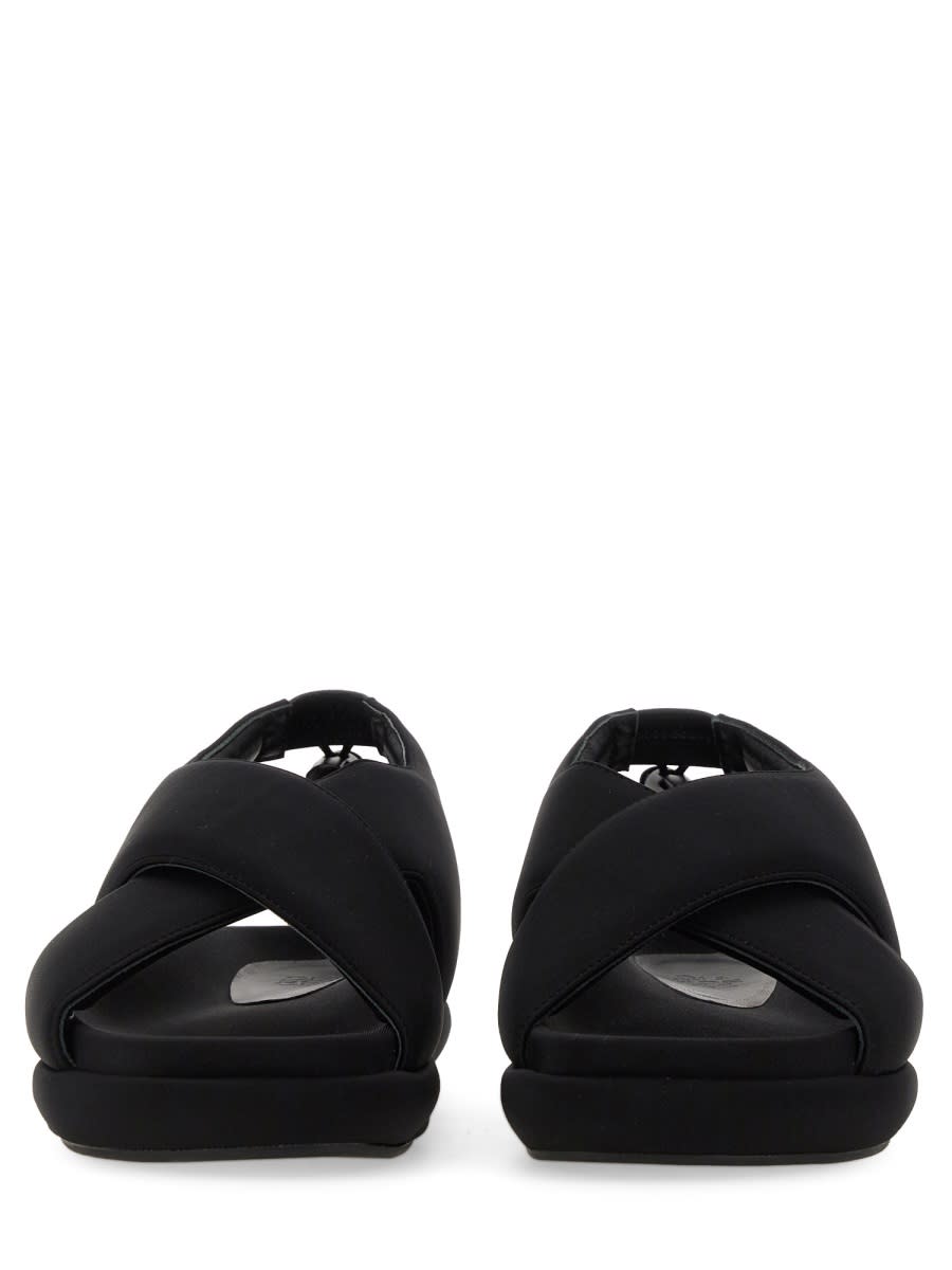 Gia Borghini Padded-design Chunky Sandals In Black