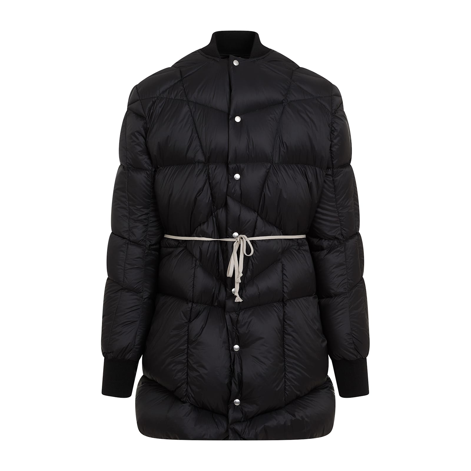 Rick Owens Mens Black Flight Liner Quilted-and-padded Regular-fit Shell-down Jacket In Black