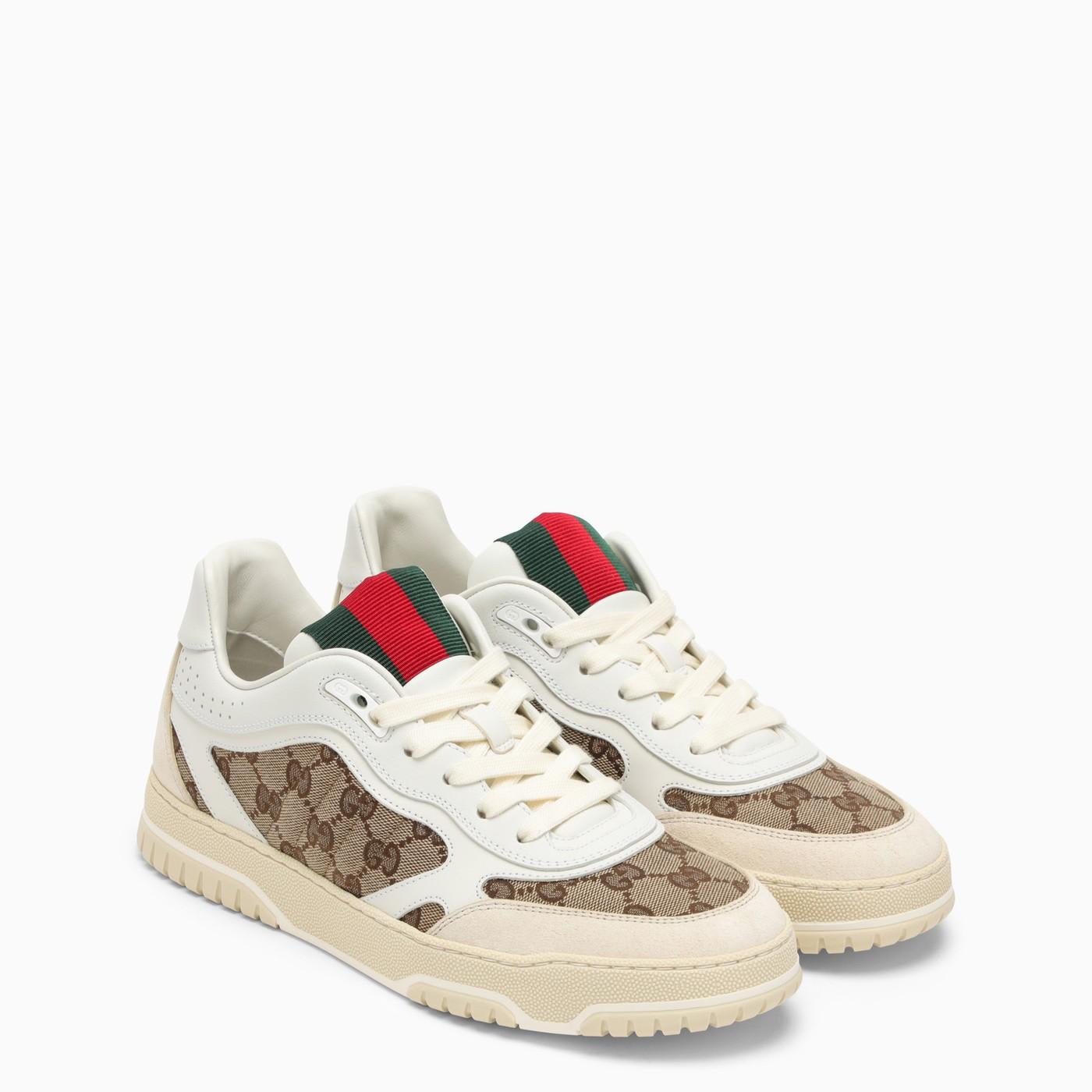 Gucci Re-web Trainer In Original Gg Canvas Women In Ivobeebgwgwg