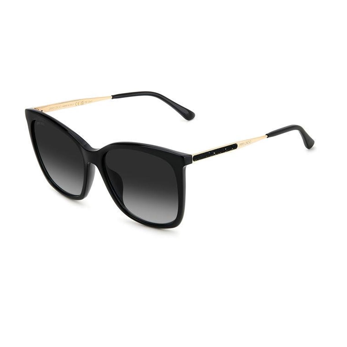 Jimmy Choo Jc Nerea/g/s 807/9o Black Sunglasses In Nero
