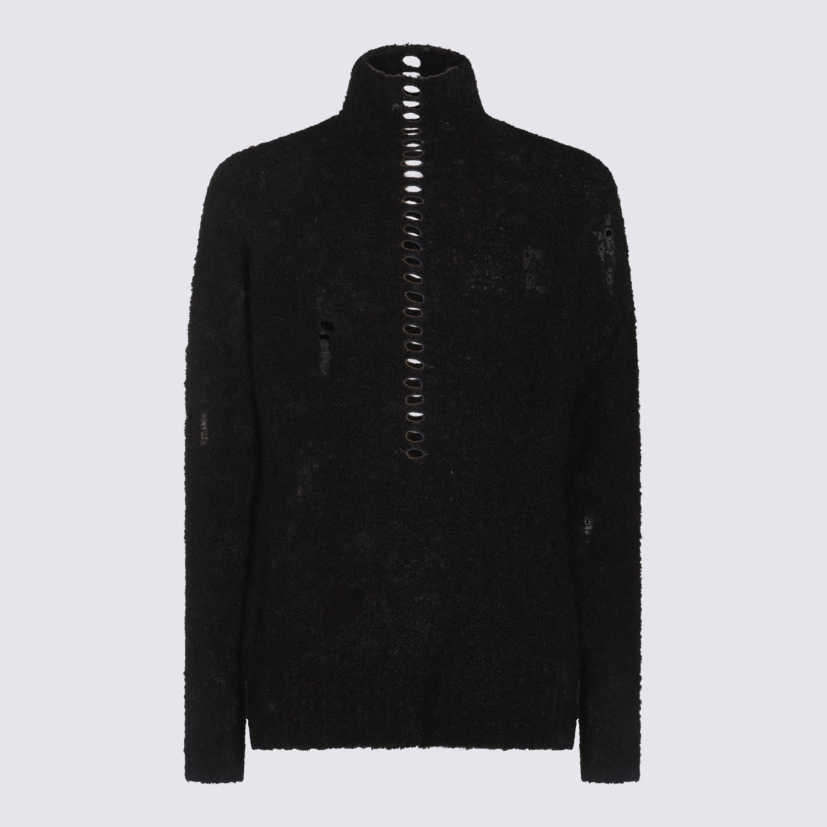 Black Wool Knitwear