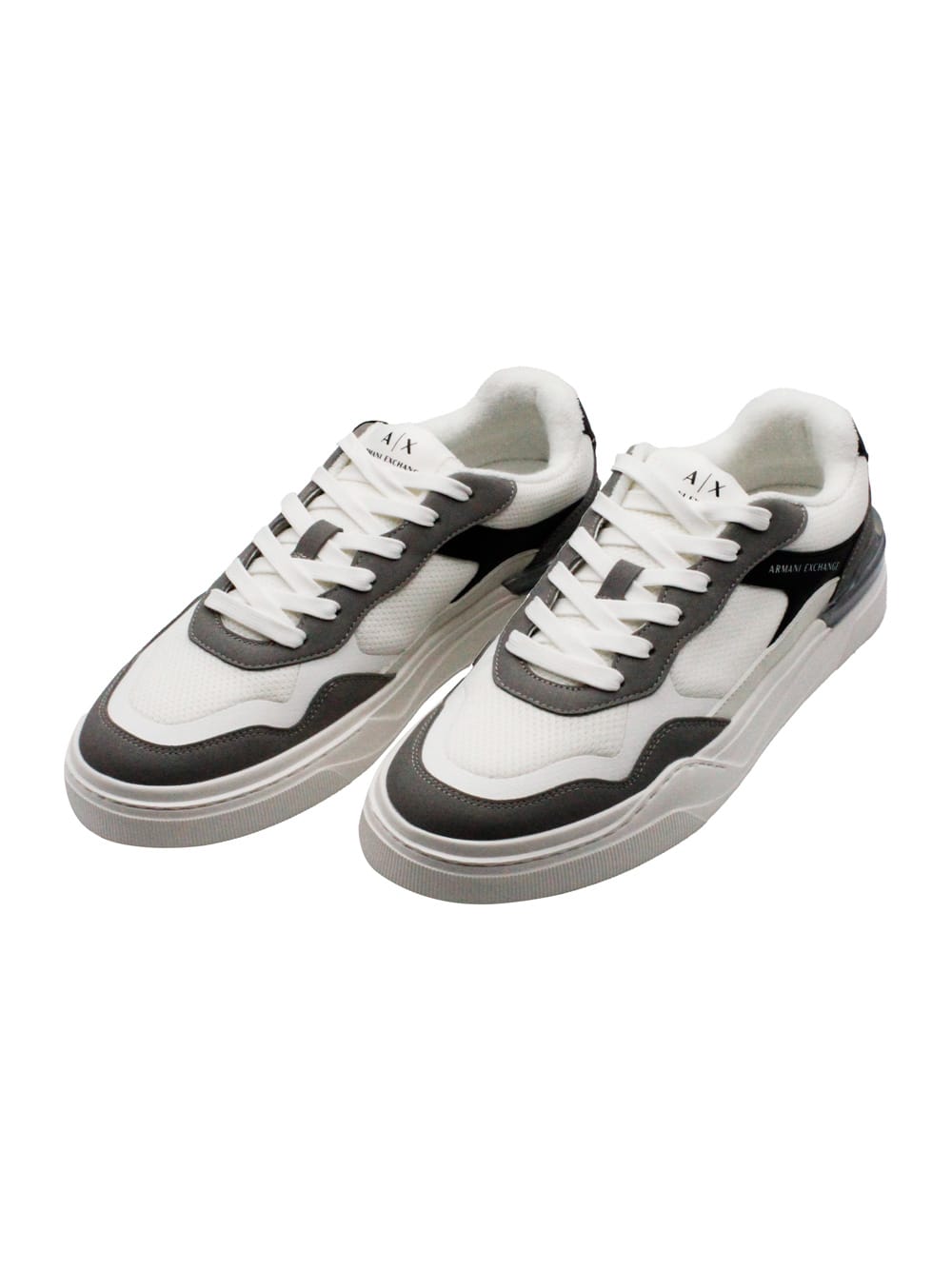 Shop Armani Exchange Sneakers In White