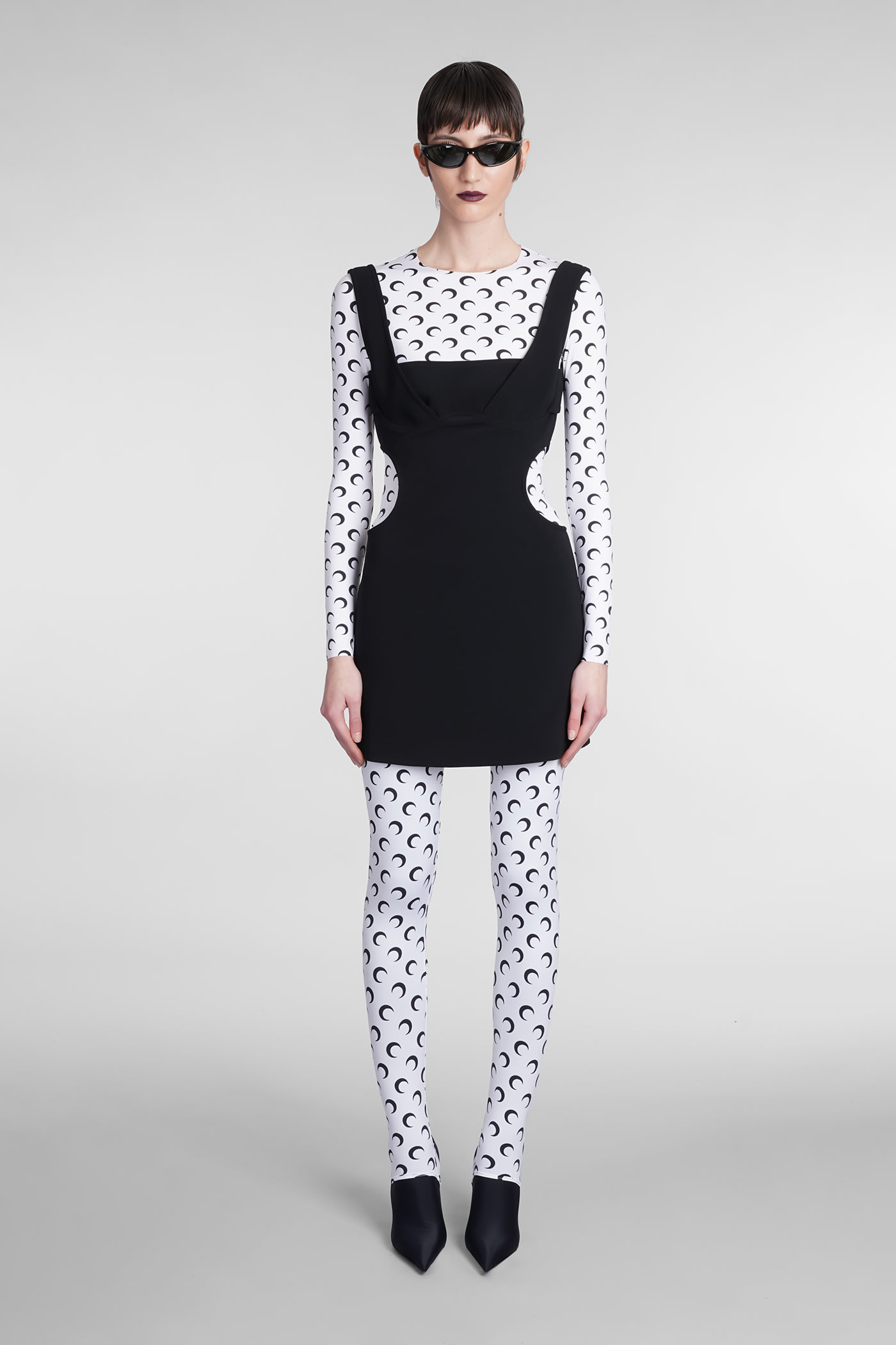 Marine Serre Dresses In Black