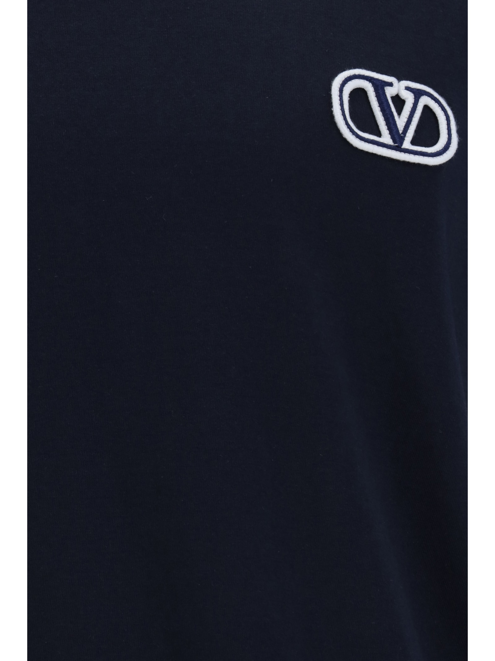 Shop Valentino T-shirt In Blue