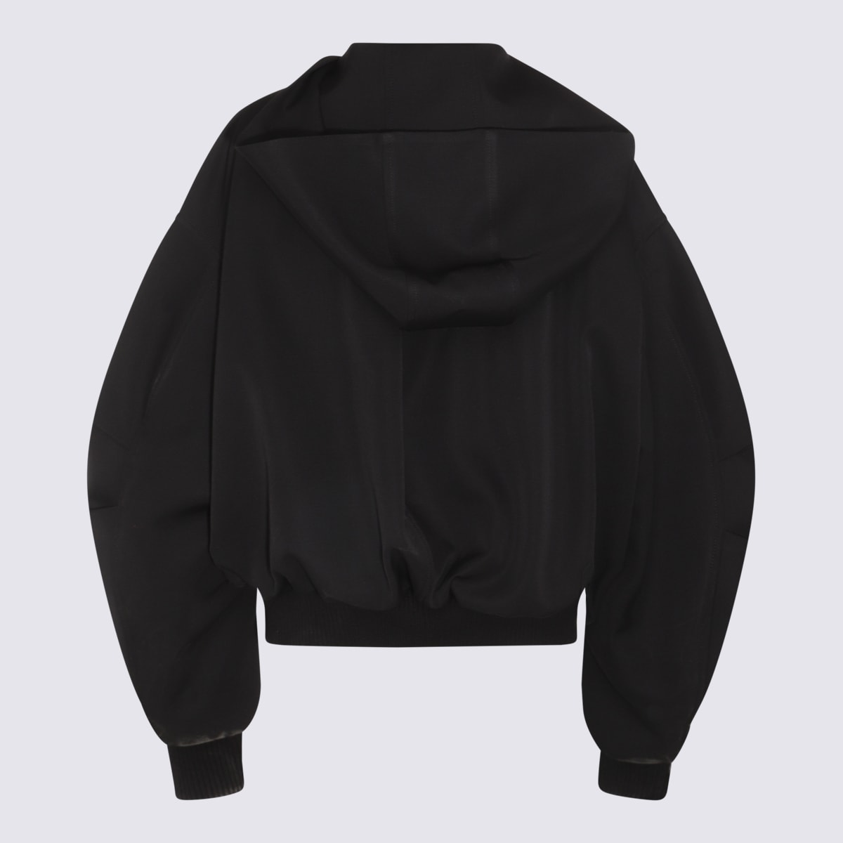 Shop Attico Black Wool Casual Jacket