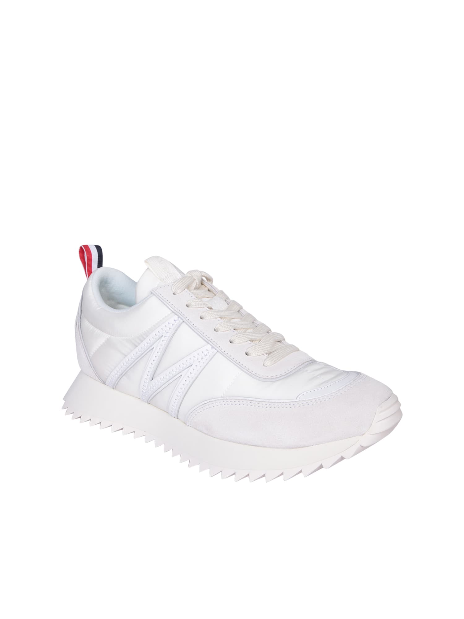 Shop Moncler Pacey Low White Sneakers