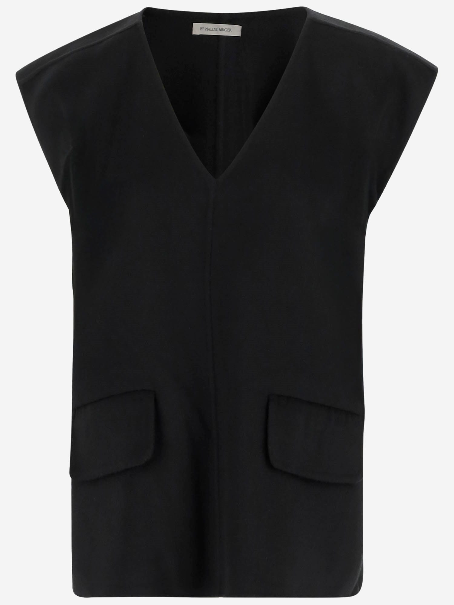 By Malene Birger Cilia Wool Vest In Black
