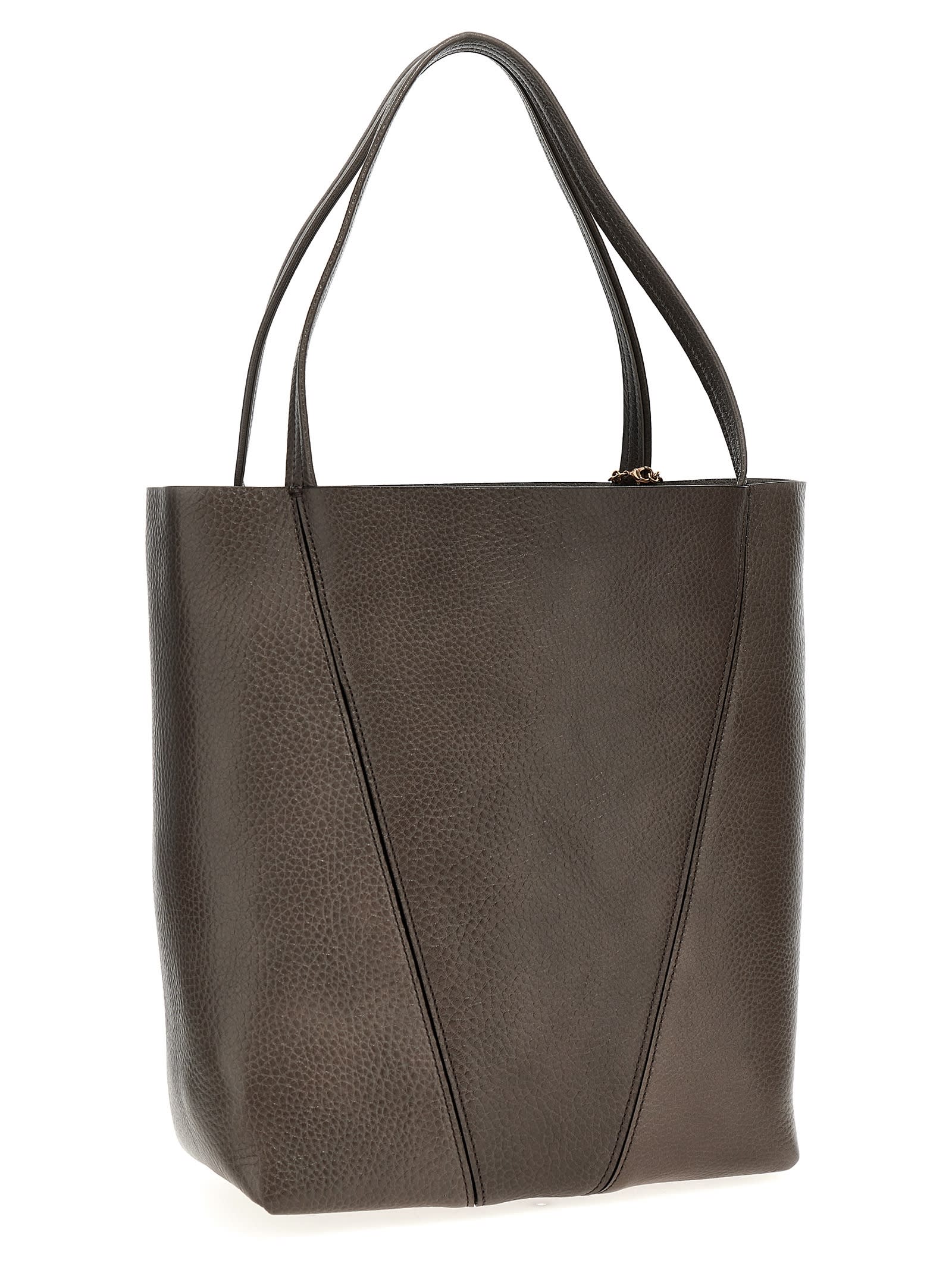 Chloé Spin Shoulder Bags Gray In Gray