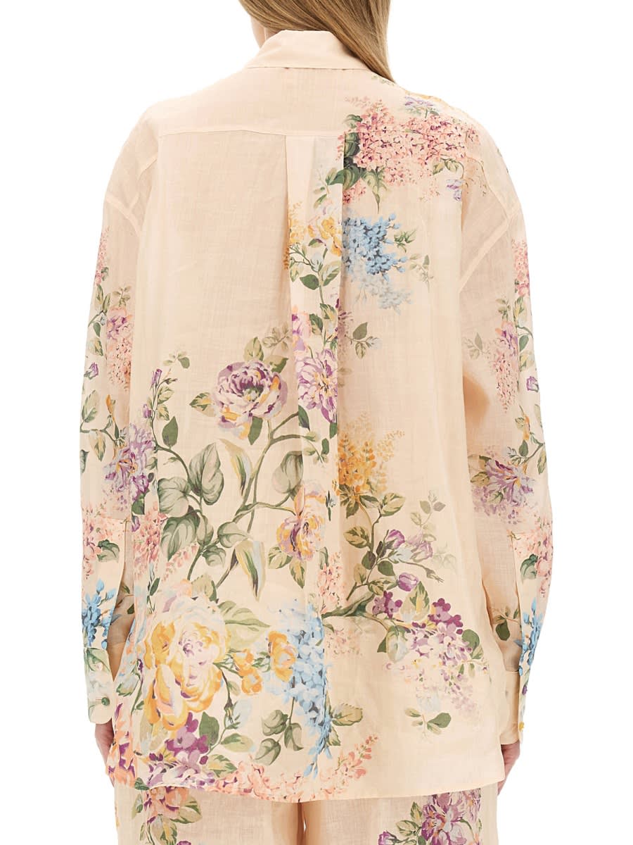 Shop Zimmermann Halliday Shirt In Multicolour