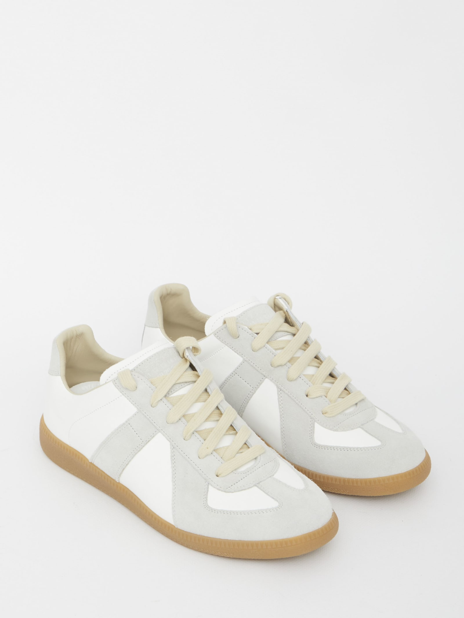 Shop Maison Margiela Replica Sneakers In White