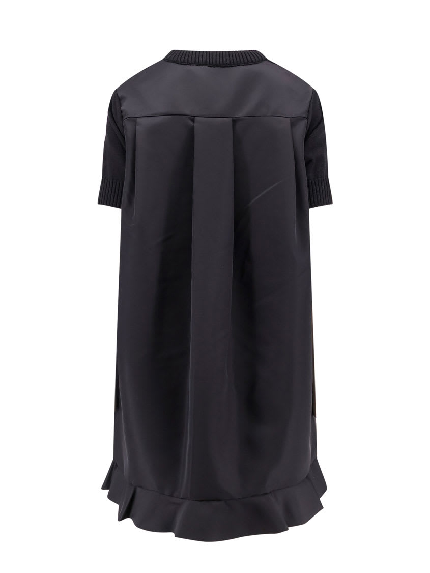 Shop Sacai Dress In Black