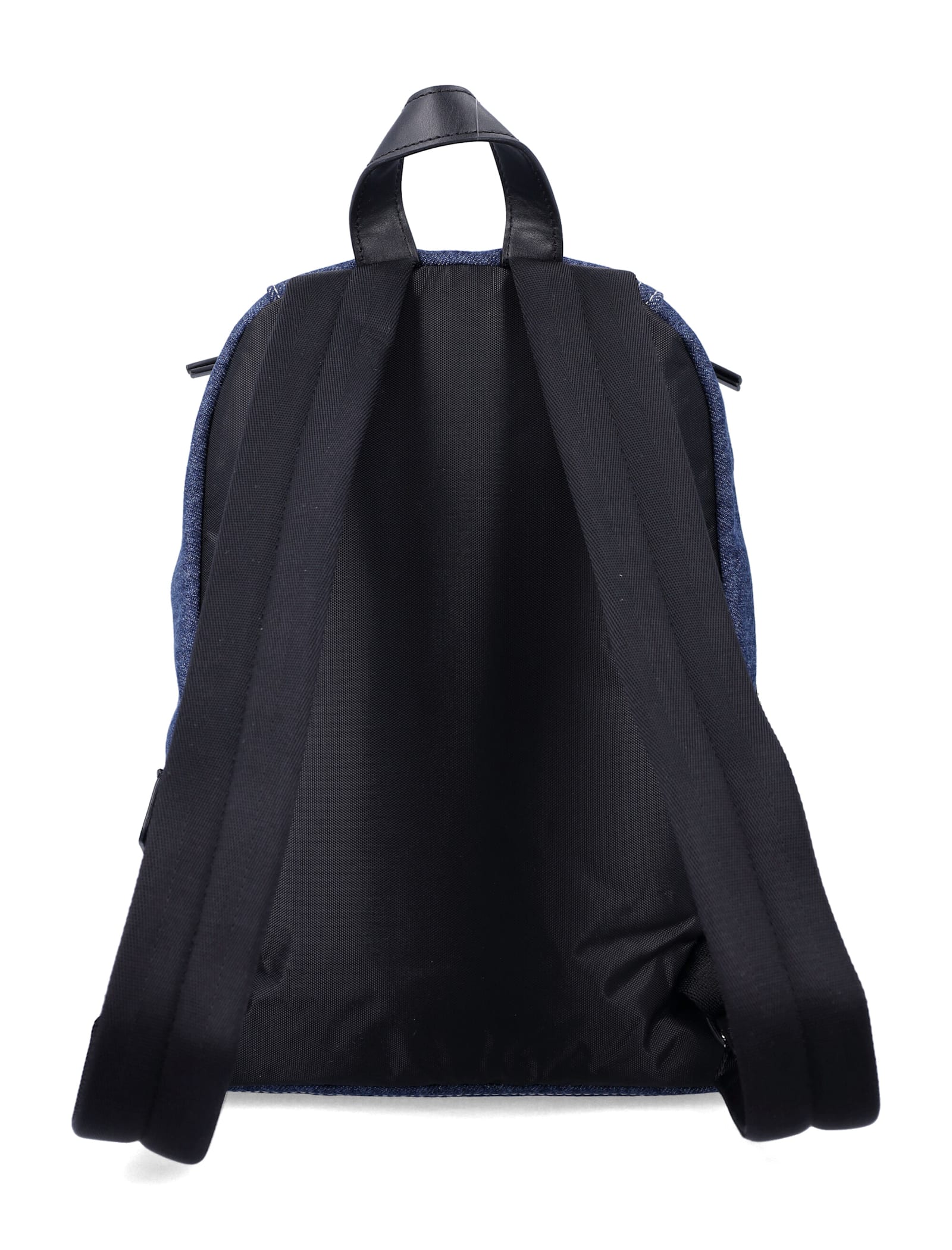 Marc Jacobs The Biker Colorblock Denim Medium Backpack In Purple