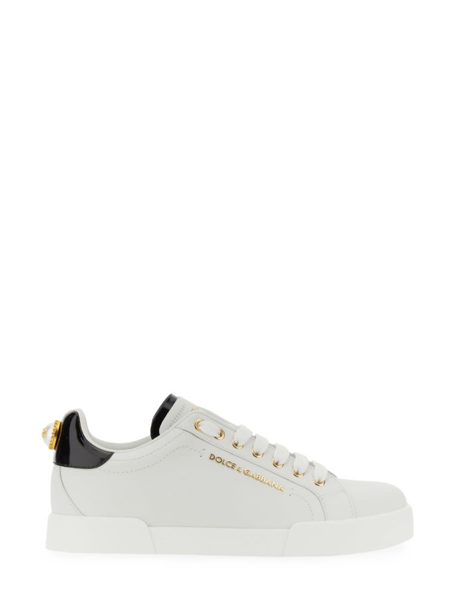 Shop Dolce & Gabbana Portofino Sneaker In White