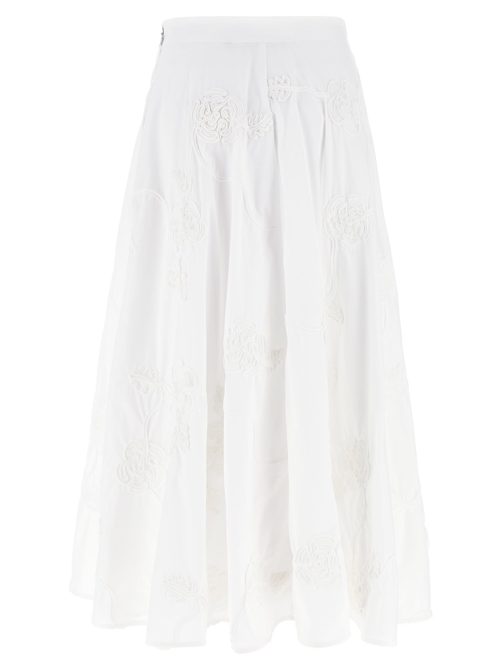 Rotate Birger Christensen Flower Maxi Skirt In White