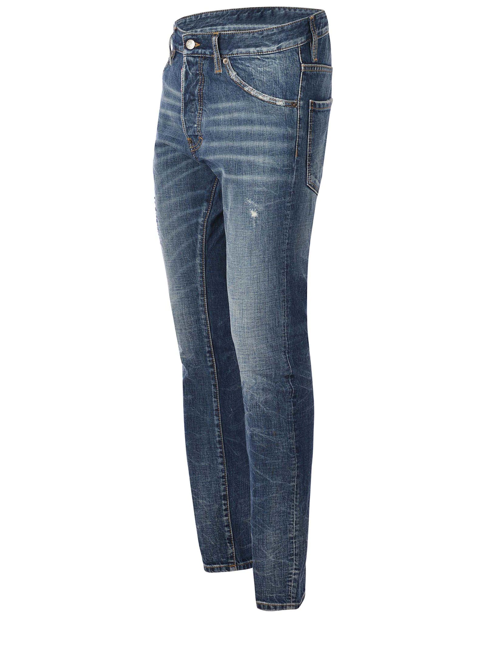 Shop Dsquared2 Jeans  Cool Guy Made Of Denim In Denim Blu