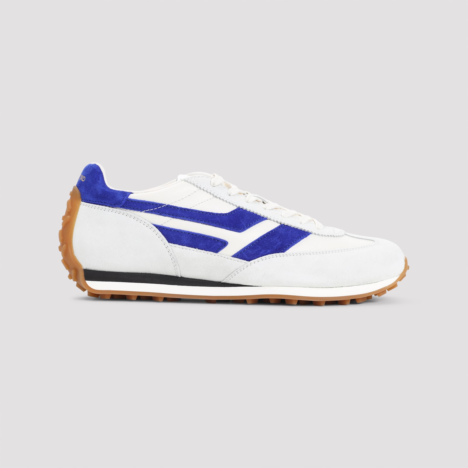 Tom Ford Mesh And Suede-trimmed Leather Sneakers In White