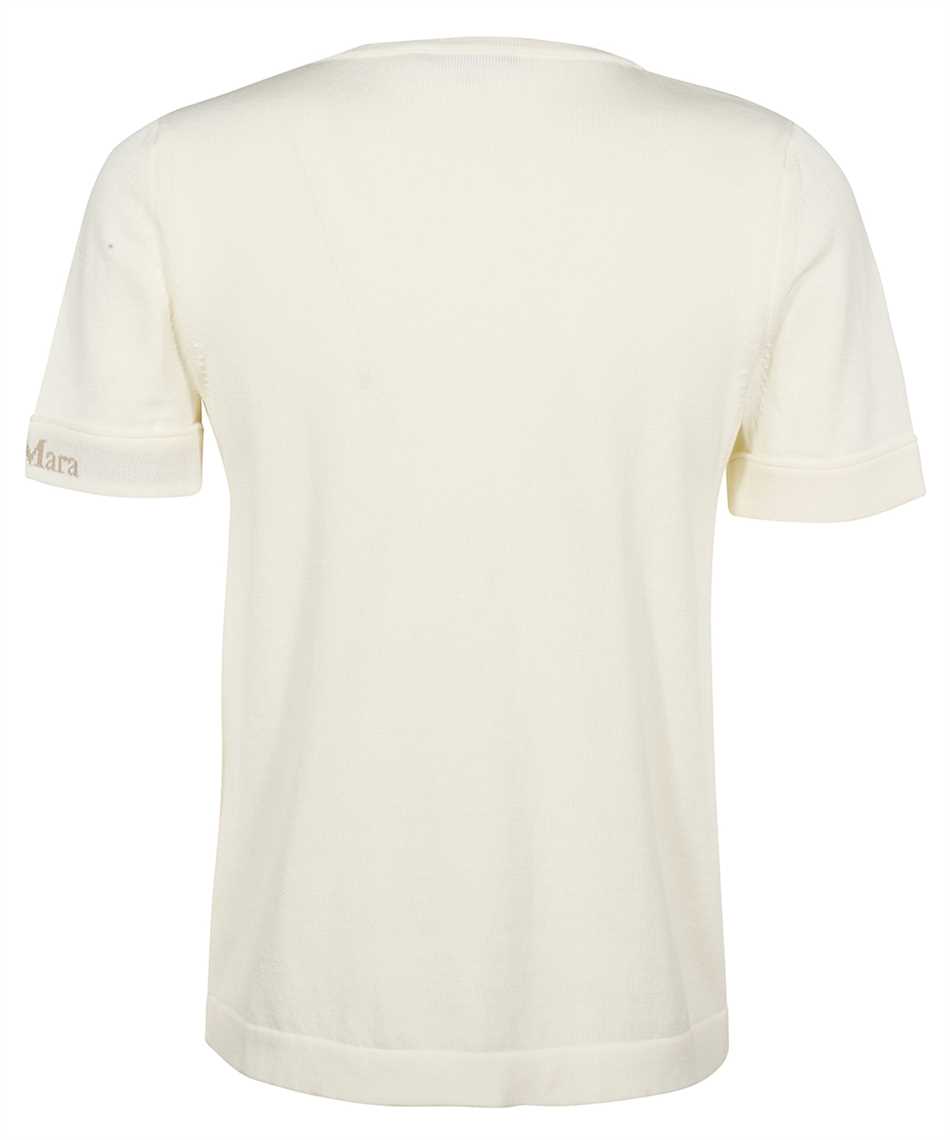 Max Mara Cotton Knit T-shirt In White